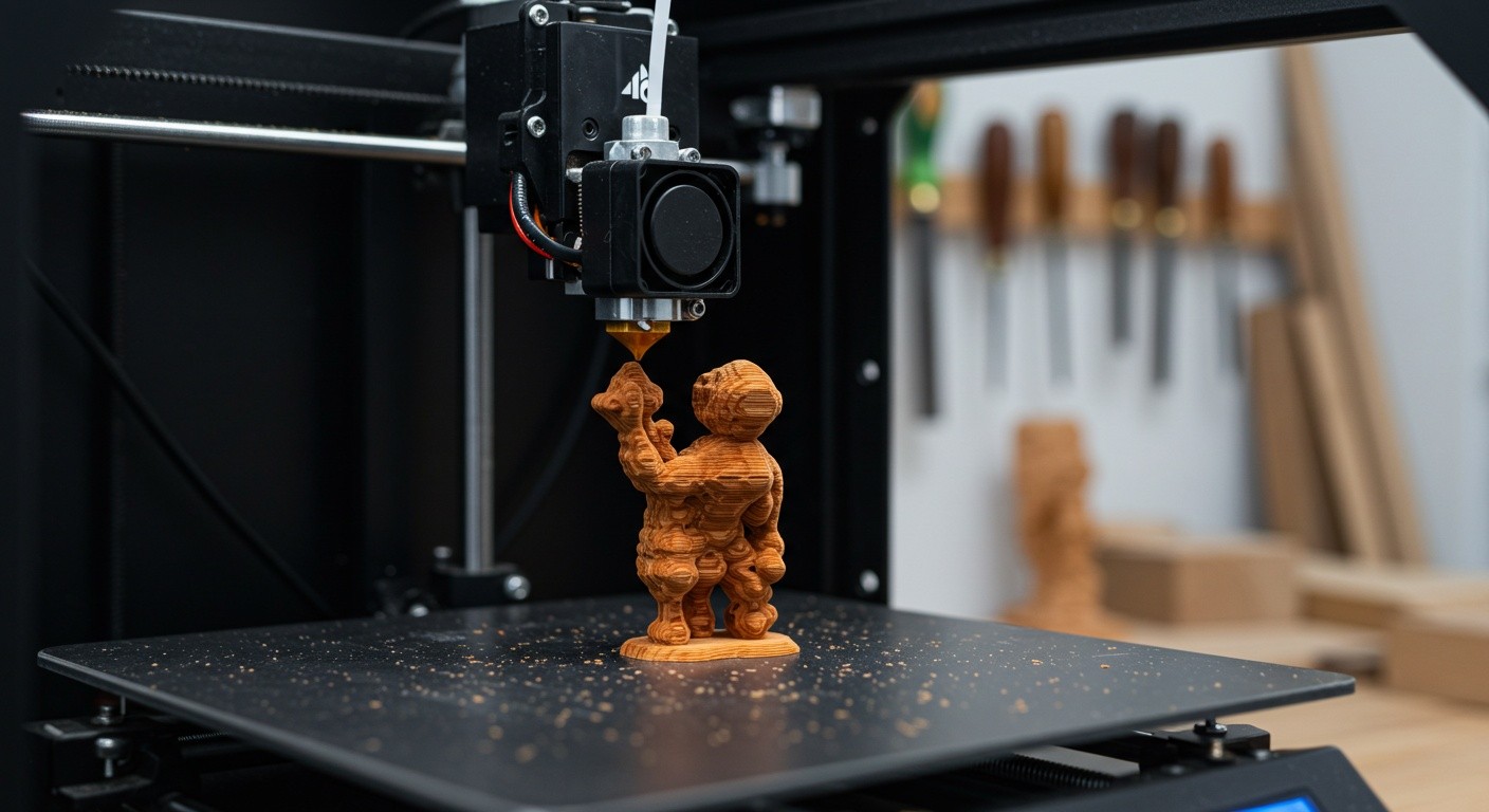 Процесс изготовления деревянных фигурок