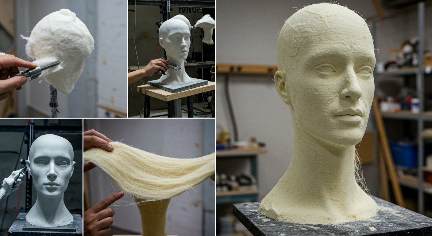 Фигурка из стеклопластика в производстве