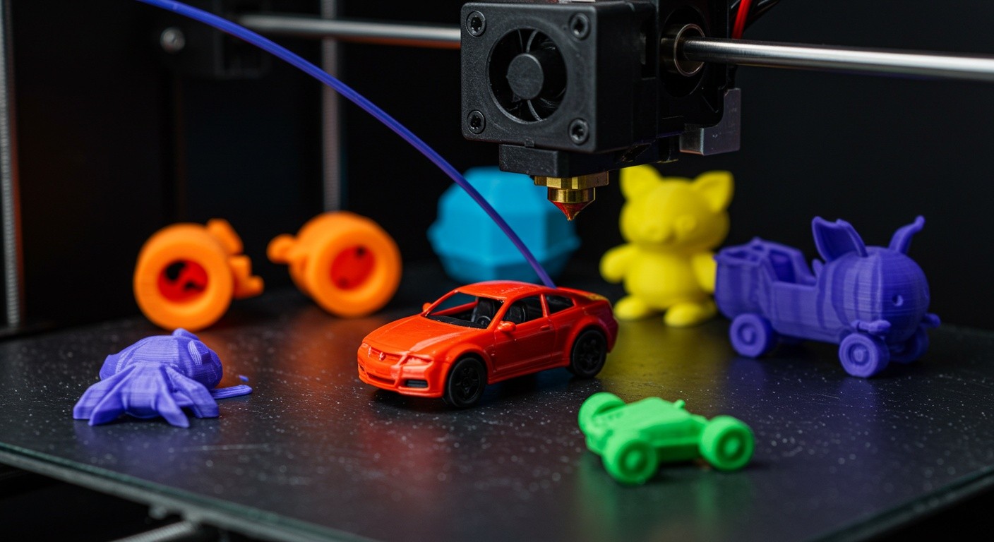 Игрушки, напечатанные из PLA-пластика