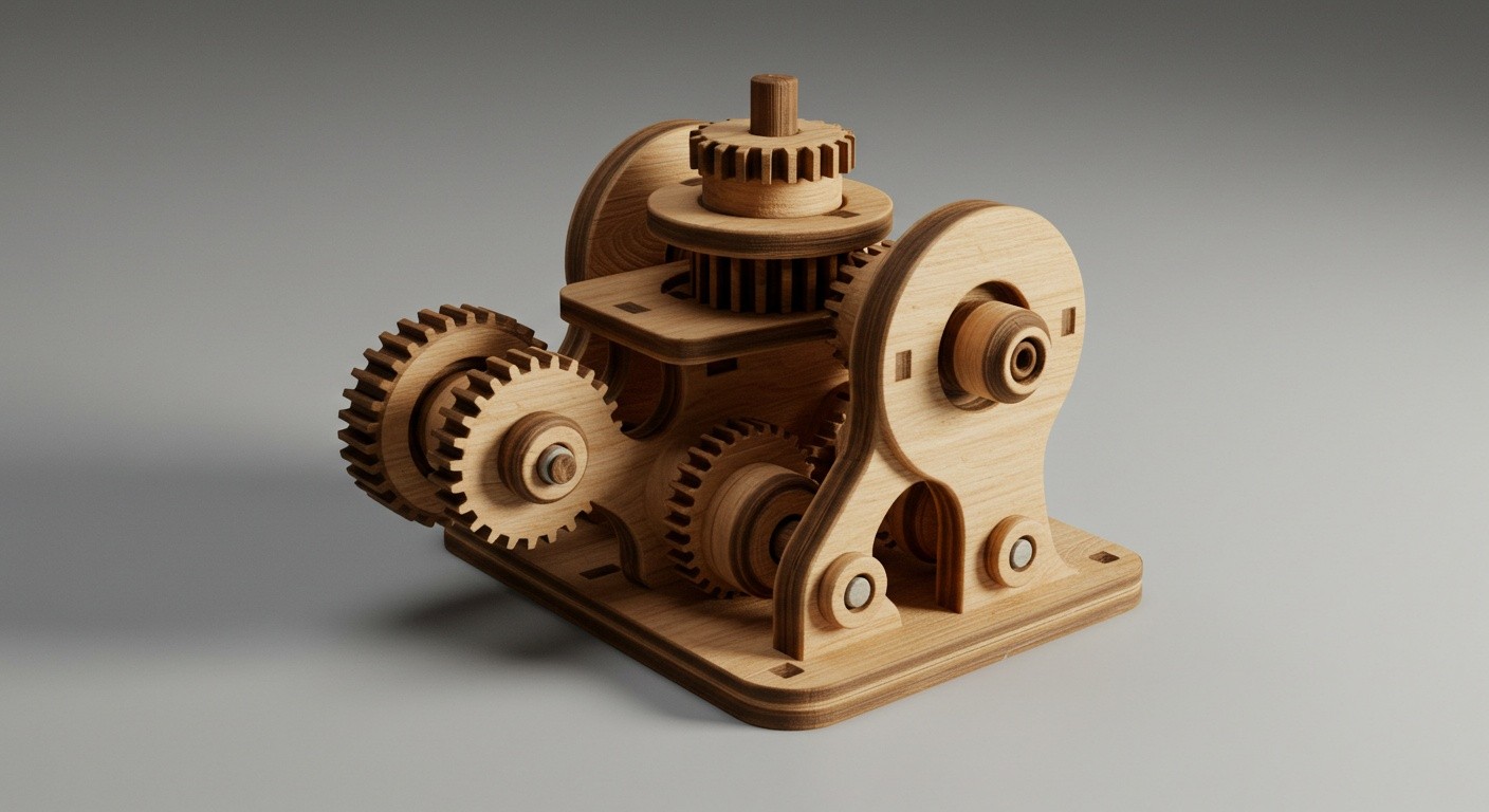 (реалистичная фотография) (Не используй текст и буквы на изображении) : 3d печать, Особенности изготовления изделий из древесных пород с ручной обработкой