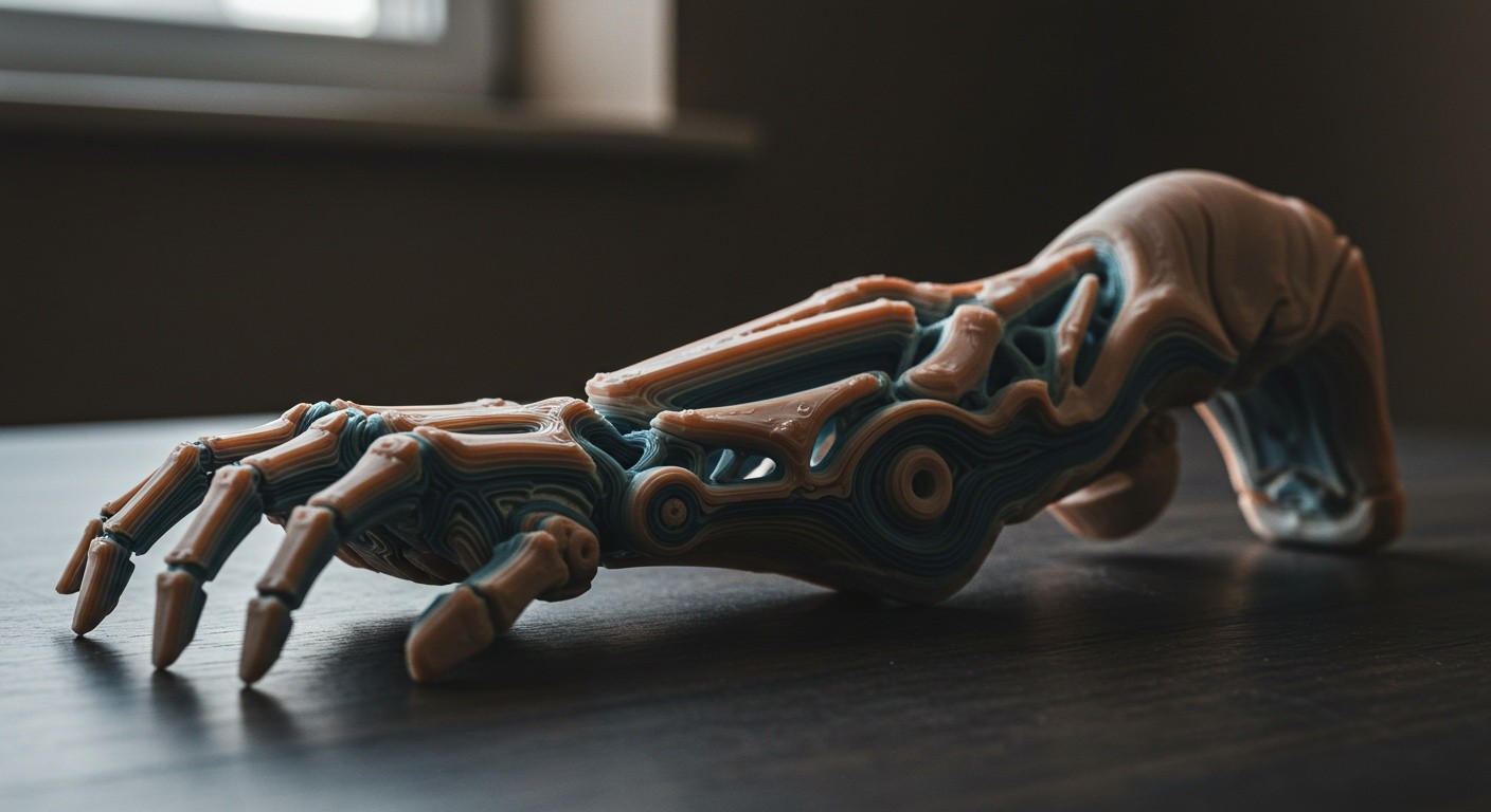 (реалистичная фотография) (Не используй текст и буквы на изображении) : 3d печать, Послойная печать и оптимизация G-кода