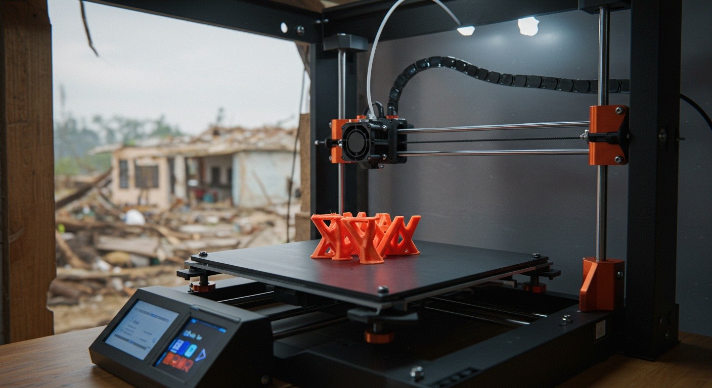 3D-печать домов в зоне бедствий