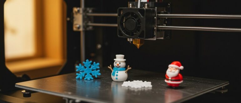 (реалистичная фотография) (Не используй текст и буквы на изображении) : 3d печать, Создание сувениров для новогодних праздников