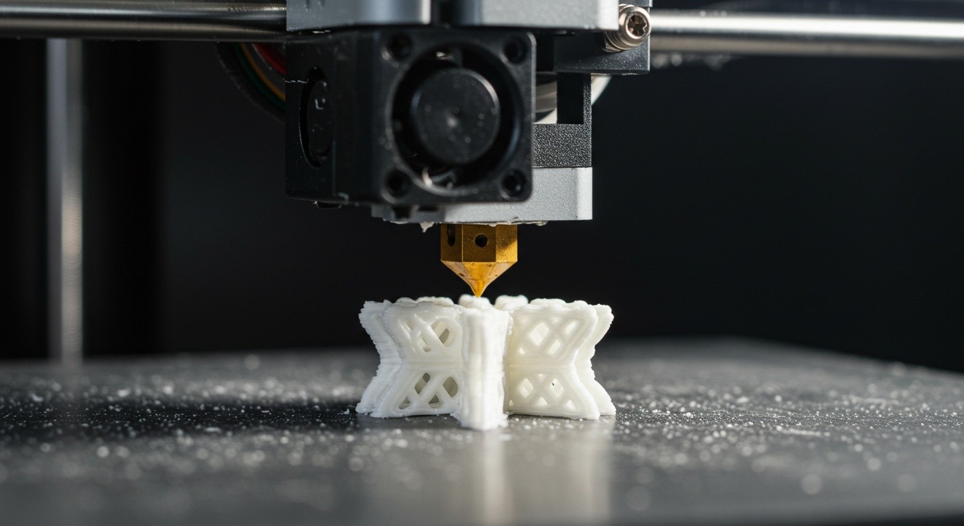 (реалистичная фотография) (Не используй текст и буквы на изображении) : 3d печать, Технология изготовления изделий из искусственных материалов