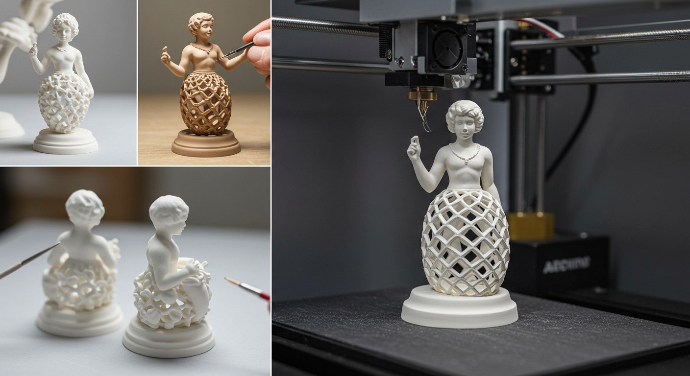 Производство фарфоровой статуэтки с ручной росписью Фарфоровая статуэтка с ручной росписью