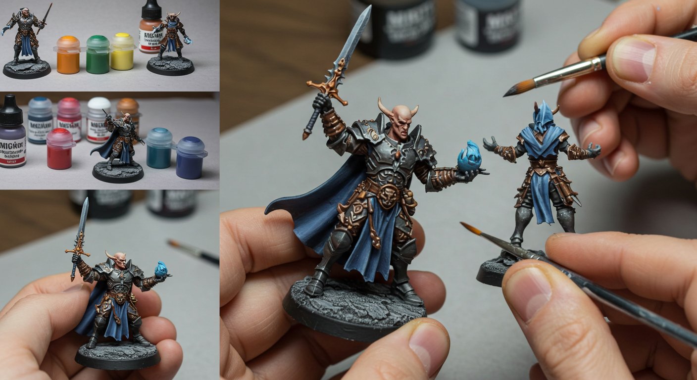 (реалистичная фотография) (Не используй текст и буквы на изображении) : 3d печать, Как раскрасить фигурку после 3D-печати