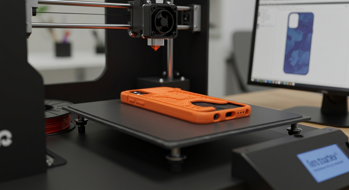 (реалистичная фотография) (Не используй текст и буквы на изображении) : 3d печать, Как напечатать кастомный смартфон