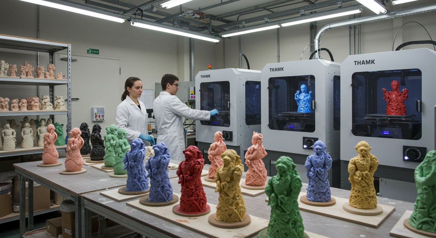 Производство статуэток из керамики с глазурью