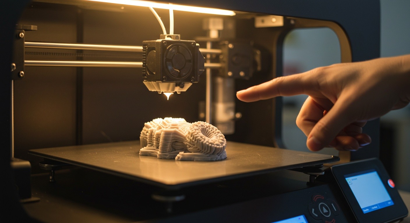 Сувенир с подсветкой и сенсорным управлением, созданный с помощью 3D-печати