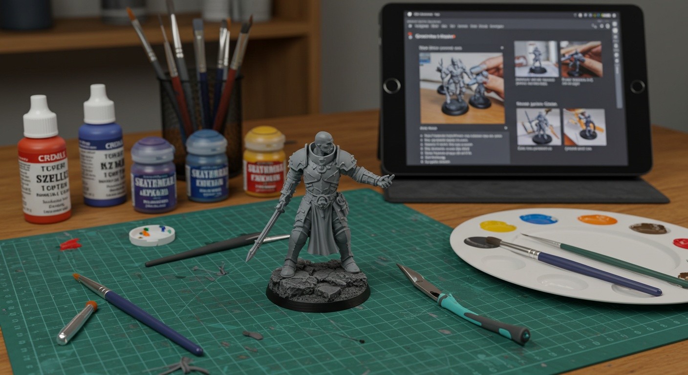 Раскрашенная фигурка после 3D-печати