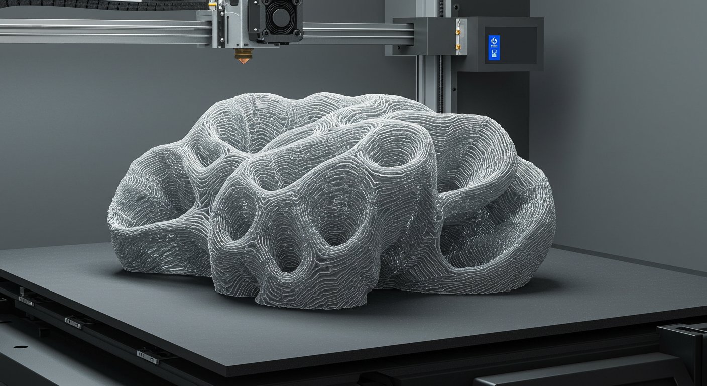 Печать крупных деталей без поддержек на промышленном 3D-принтере