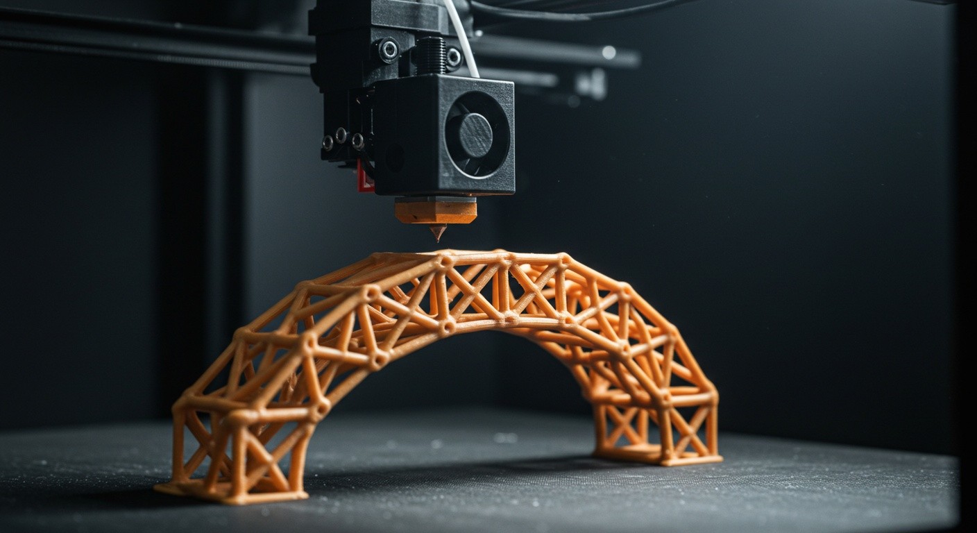 Минимизация мостов при послойной печати на промышленном 3D-принтере