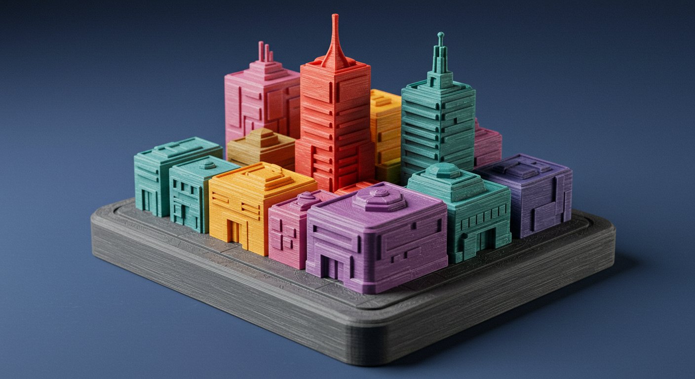 (реалистичная фотография) (Не используй текст и буквы на изображении) : 3d печать, Печать сувениров в стиле ретро-футуризм