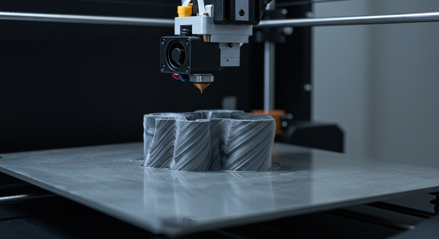 (реалистичная фотография) (Не используй текст и буквы на изображении) : 3d печать, Послойная печать и многоосевые принтеры