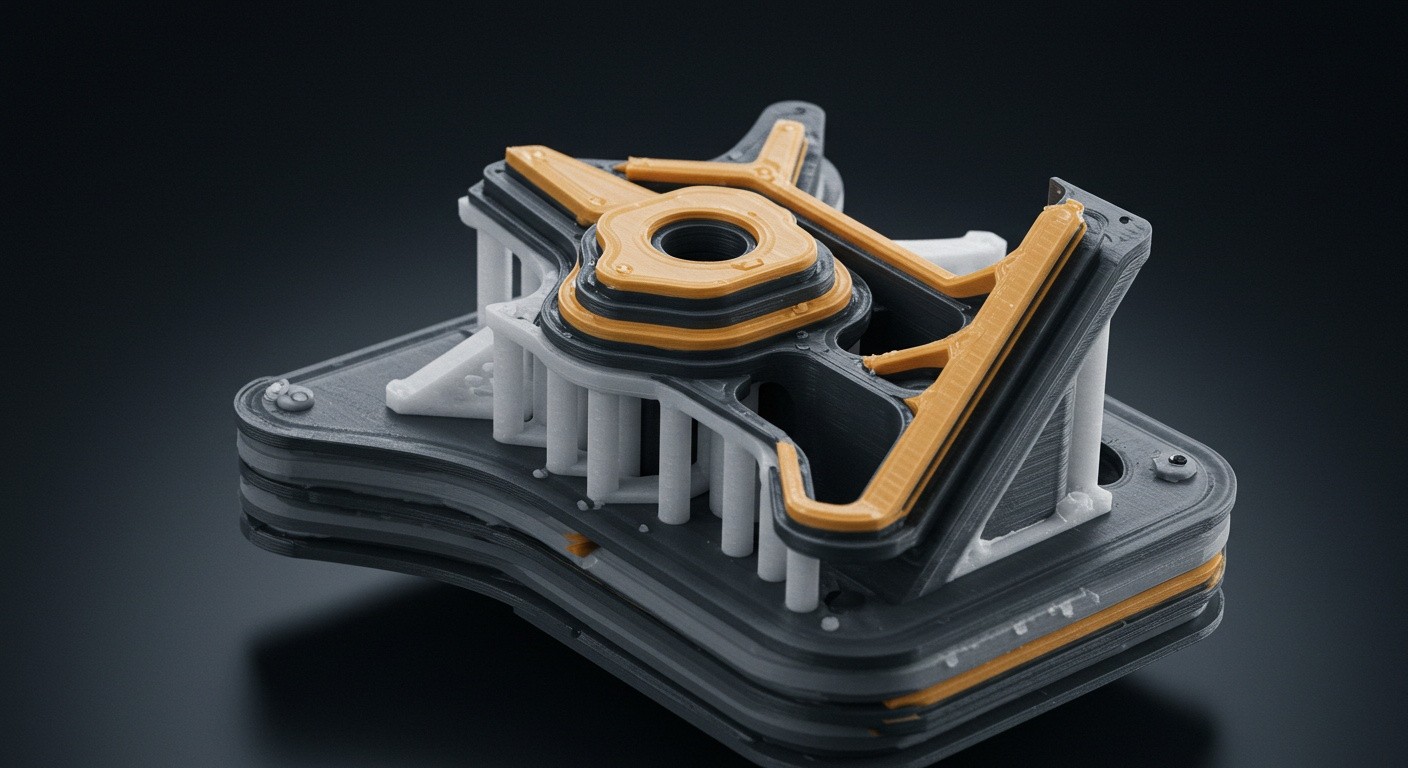 Печать с поддержкой растворимых материалов