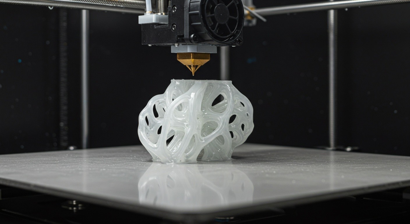 Полупрозрачная 3D модель, напечатанная послойно