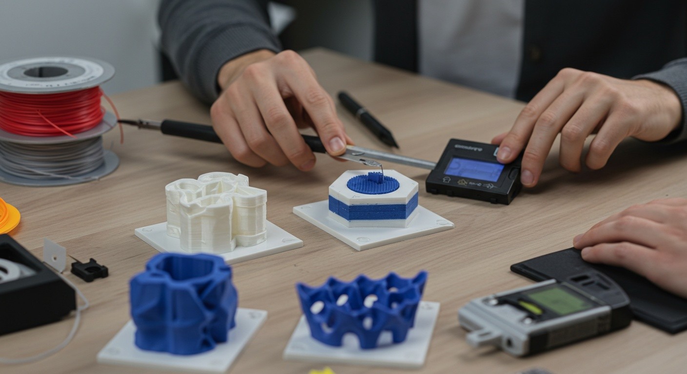 (реалистичная фотография) (Не используй текст и буквы на изображении) : 3d печать, Как выбрать оптимальную высоту слоя