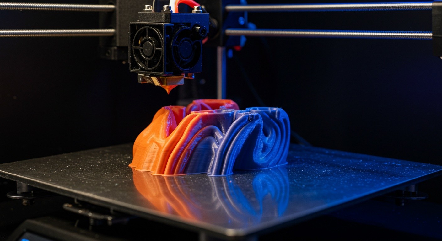 Послойная печать с переменной температурой экструдера