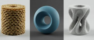 (реалистичная фотография) (Не используй текст и буквы на изображении) : 3d печать, Сравнение FDM, SLA и SLS