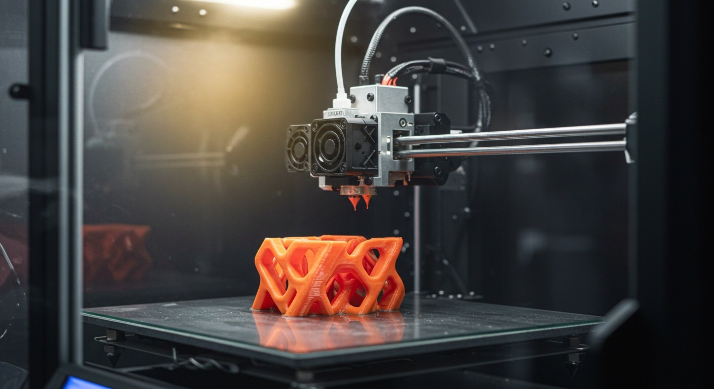 Послойная печать с синхронизацией экструдеров