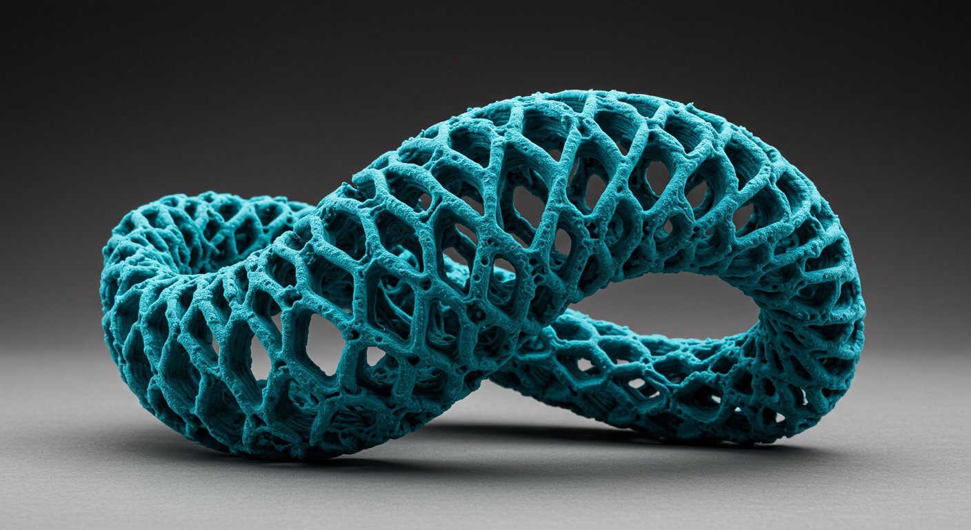 Деталь, напечатанная из гибкого порошка