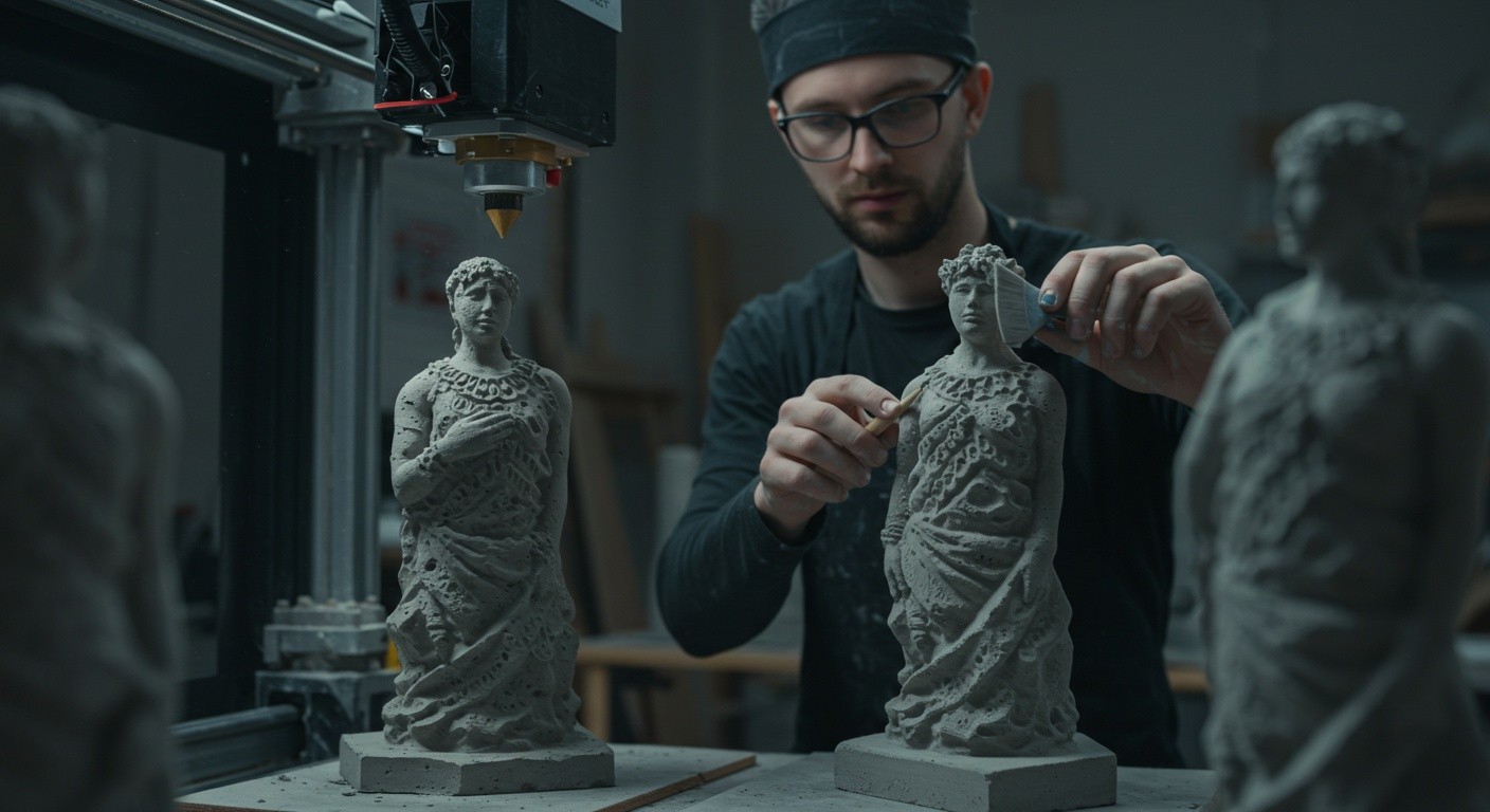 Производство статуй и фигур из бетона с декоративной отделкой