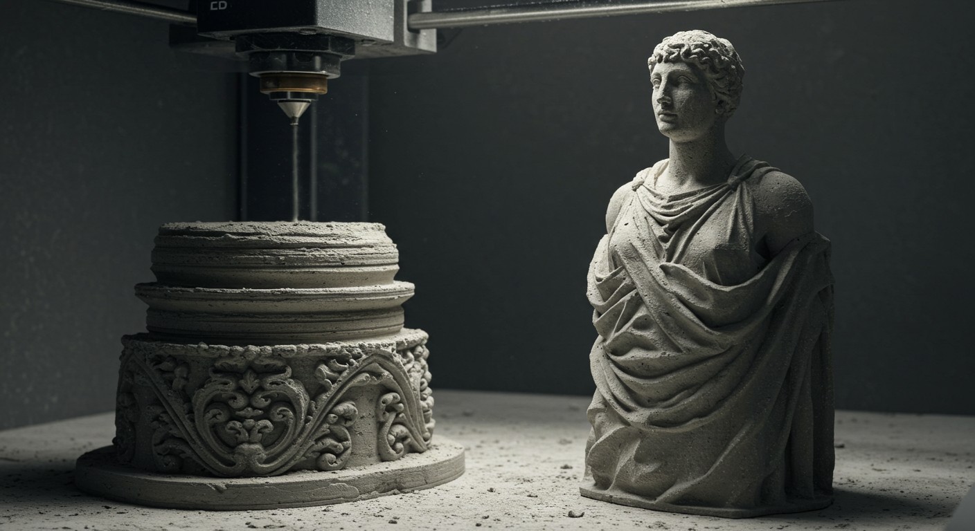 Производство бетонных статуй с декоративной отделкой