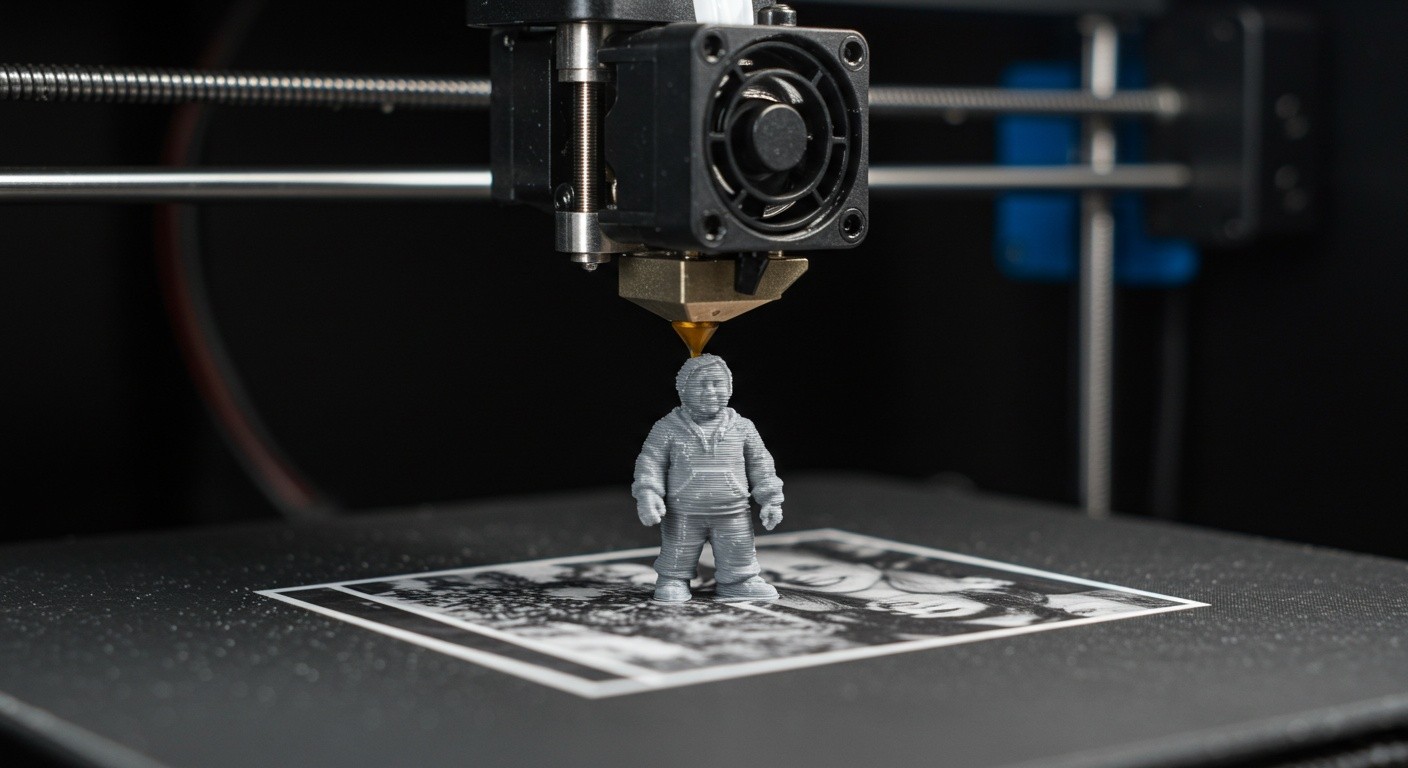 Статуэтка по фотографии после 3D-печати и покраски Статуэтка по фотографии после 3D-печати и покраски