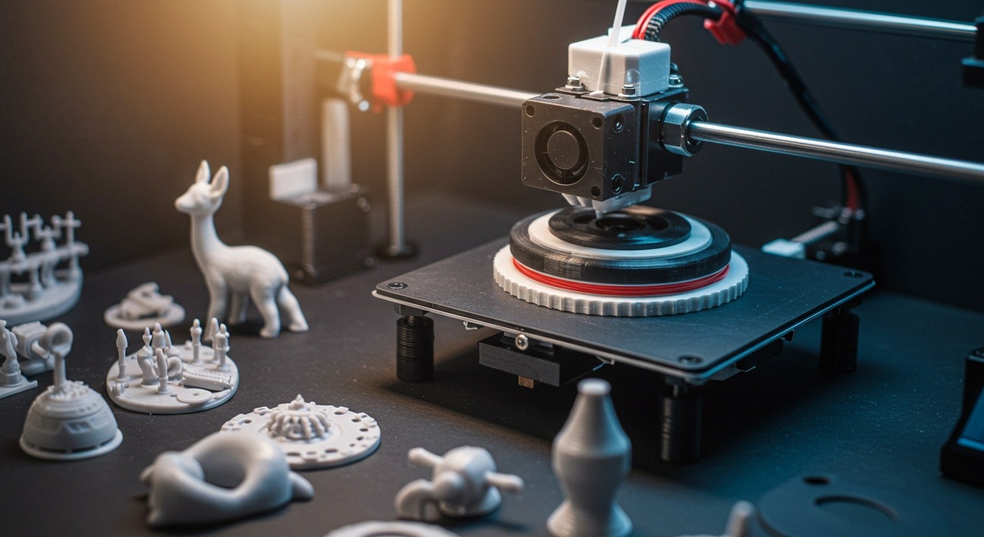 Процесс создания деталей и фигурок с помощью 3D-моделирования и печати