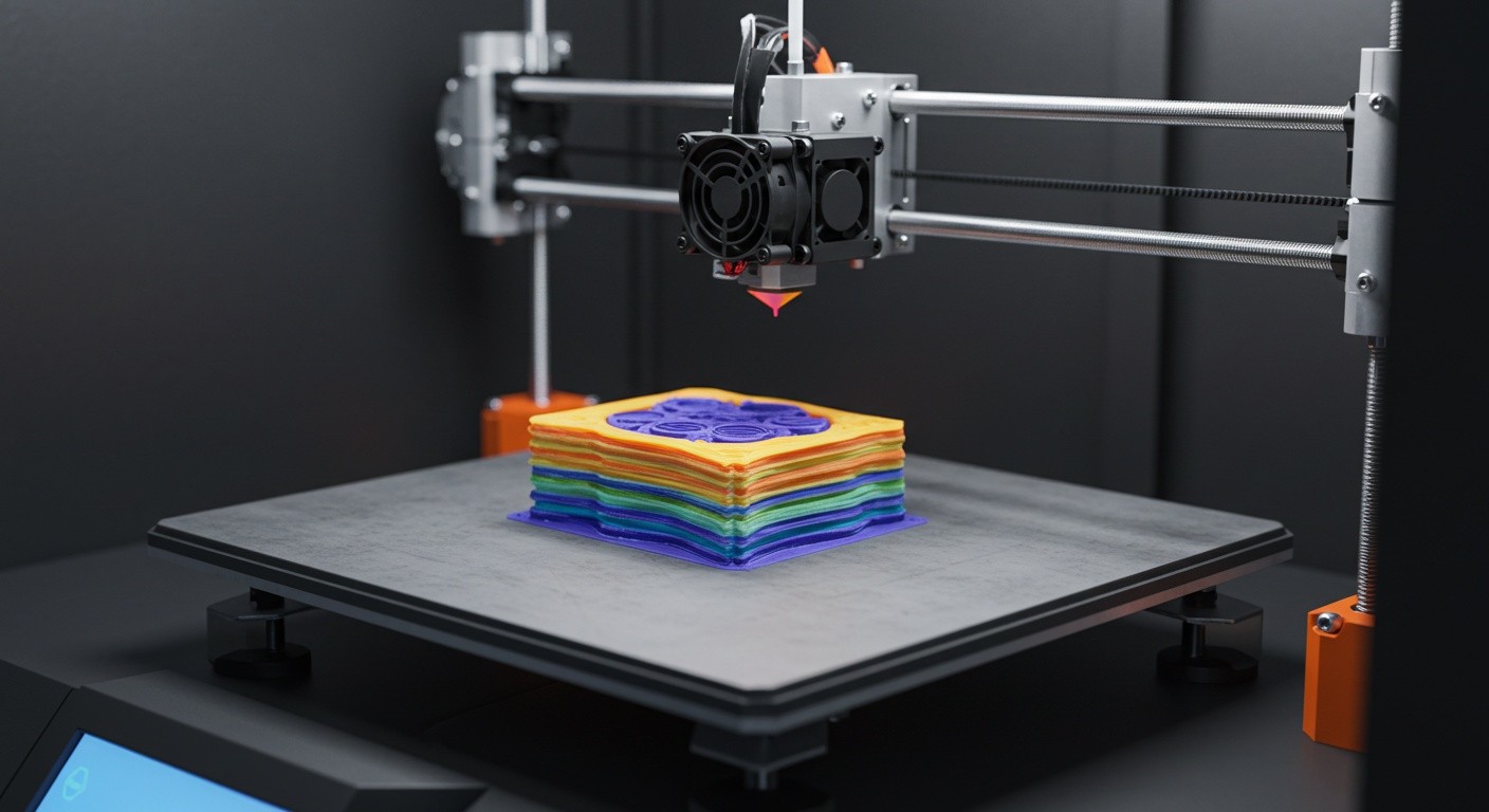 Система охлаждения 3D-принтера в работе