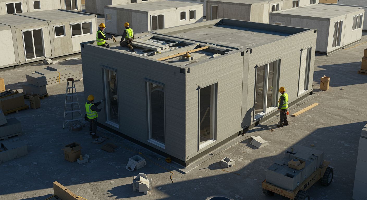 Технология 3D-печати модульного жилья 3D-печать модульного жилья