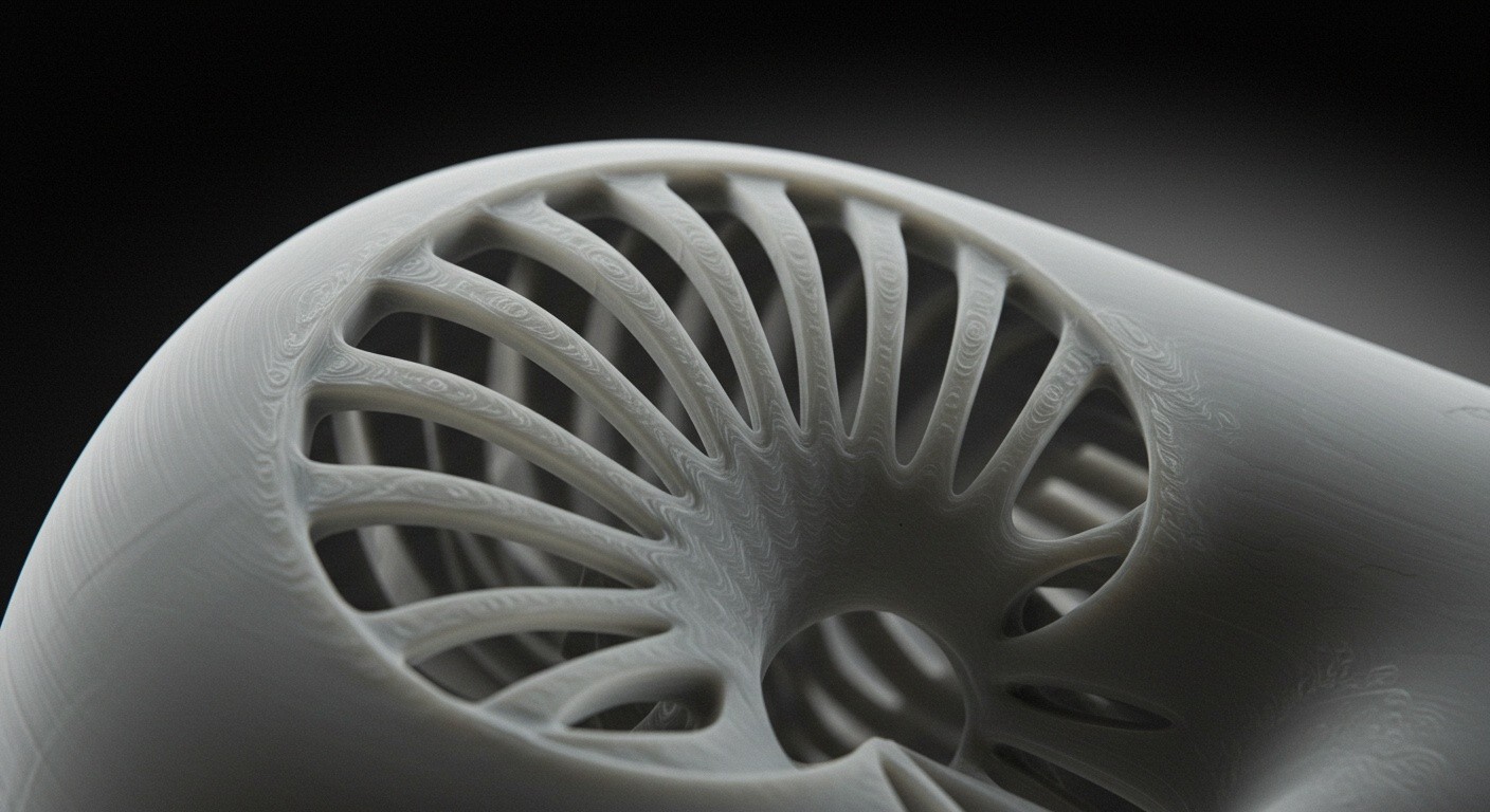 (реалистичная фотография) (Не используй текст и буквы на изображении) : 3d печать, Печать объектов с внутренними ребрами жесткости