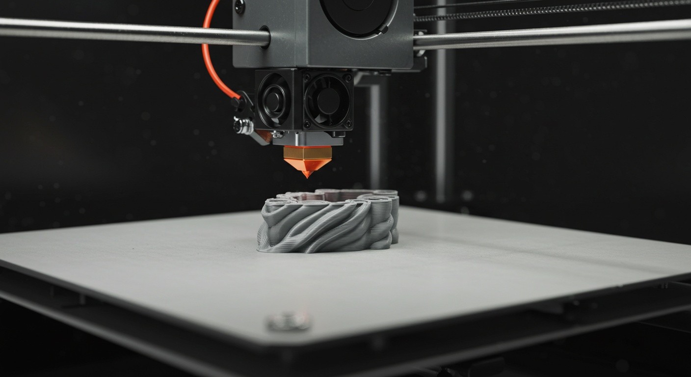 (реалистичная фотография) (Не используй текст и буквы на изображении) : 3d печать, Как печатать мелкие элементы послойно