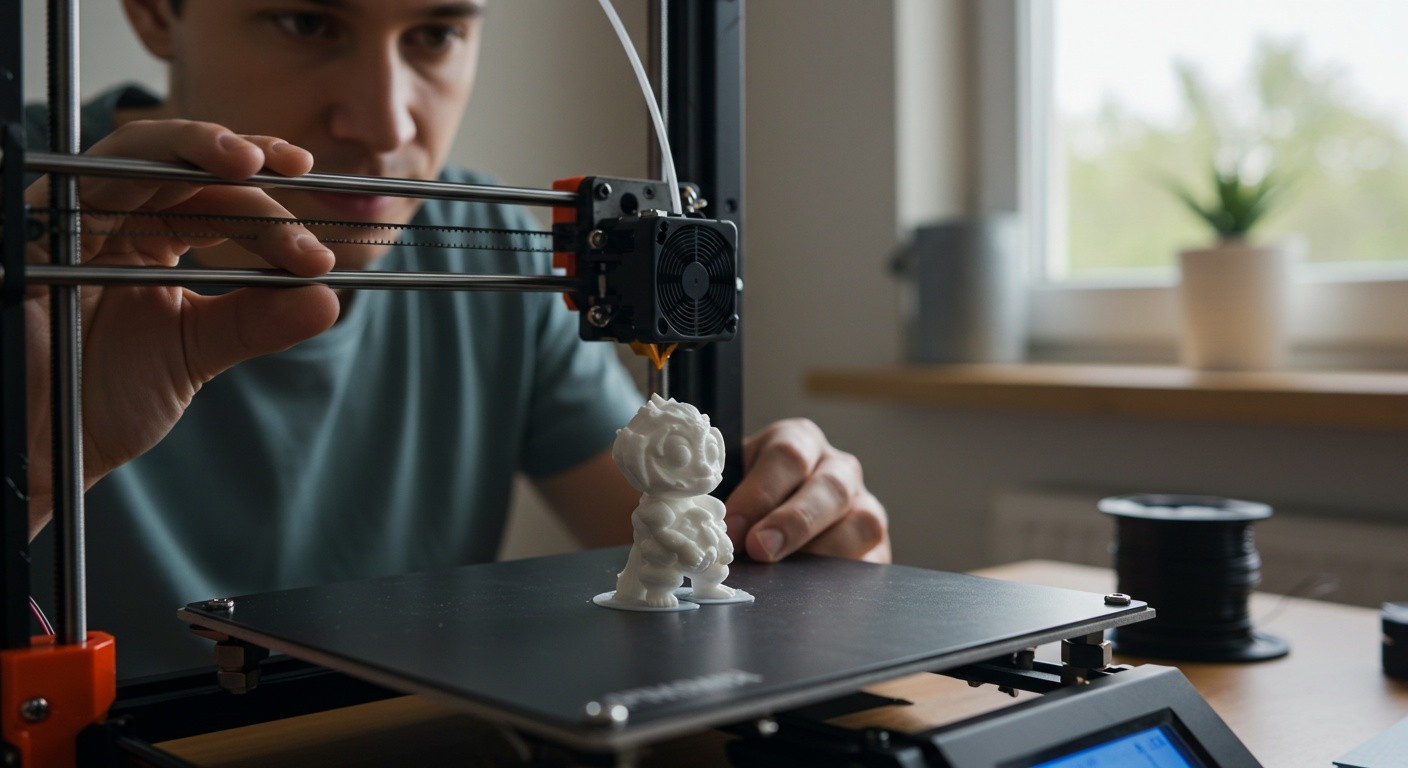 Фигурка, напечатанная на 3D-принтере дома