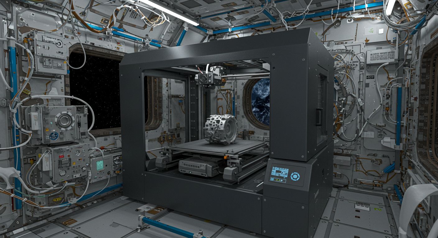 3D-печать деталей на орбите в космической станции