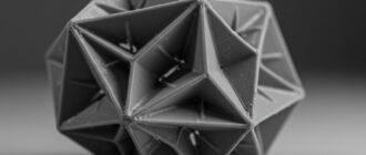 (реалистичная фотография) (Не используй текст и буквы на изображении) : 3d печать, Печать сложных углов без поддержек