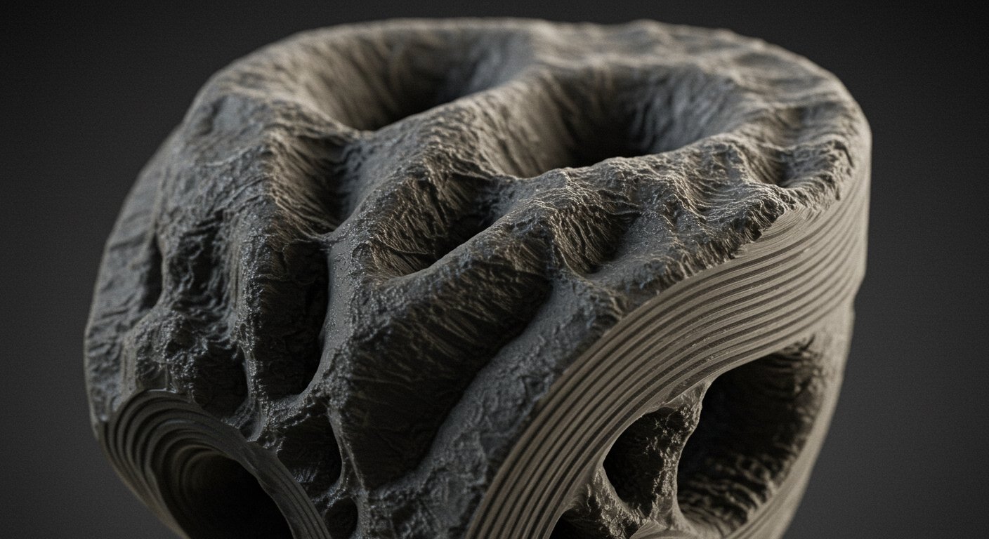 Пример послойной печати с многослойными текстурами