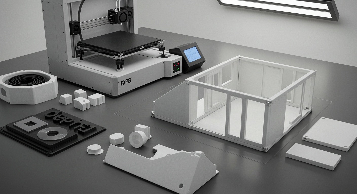 (реалистичная фотография) (Не используй текст и буквы на изображении) : 3d печать, 3D-печать в помощи бездомным