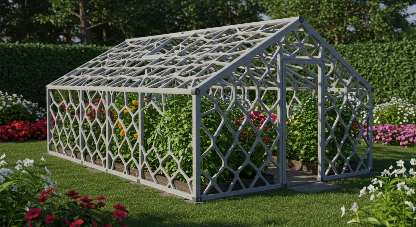 Напечатанная 3D теплица