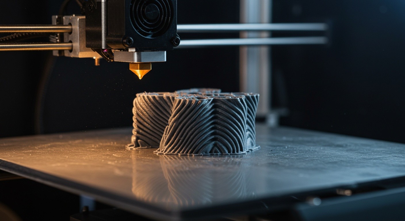 Печать деталей с изменяемым шагом слоя на 3D-принтере