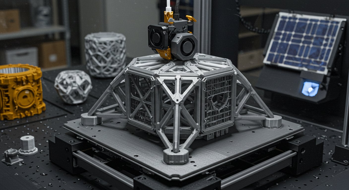 Печать элементов для лунных баз