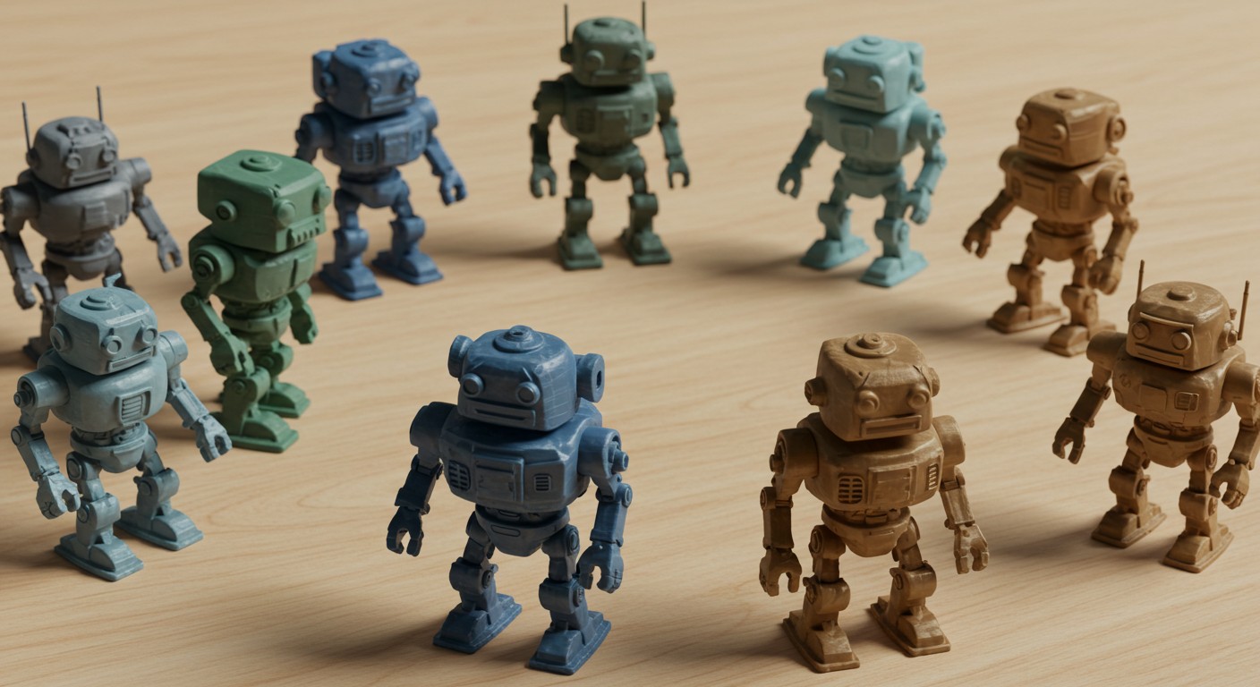 Напечатанные мини-роботы на 3D-принтере