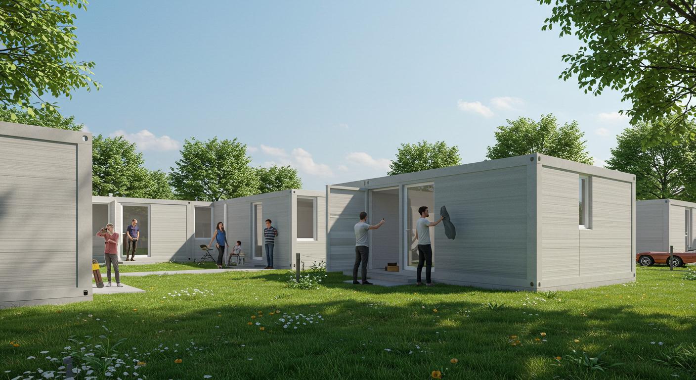 Современный 3D-печатный контейнерный дом