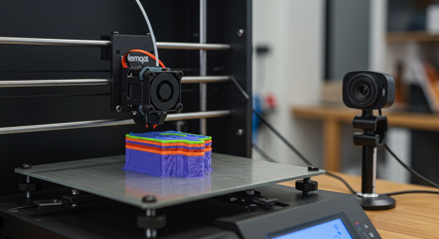 Мониторинг 3D-печати через веб-камеру