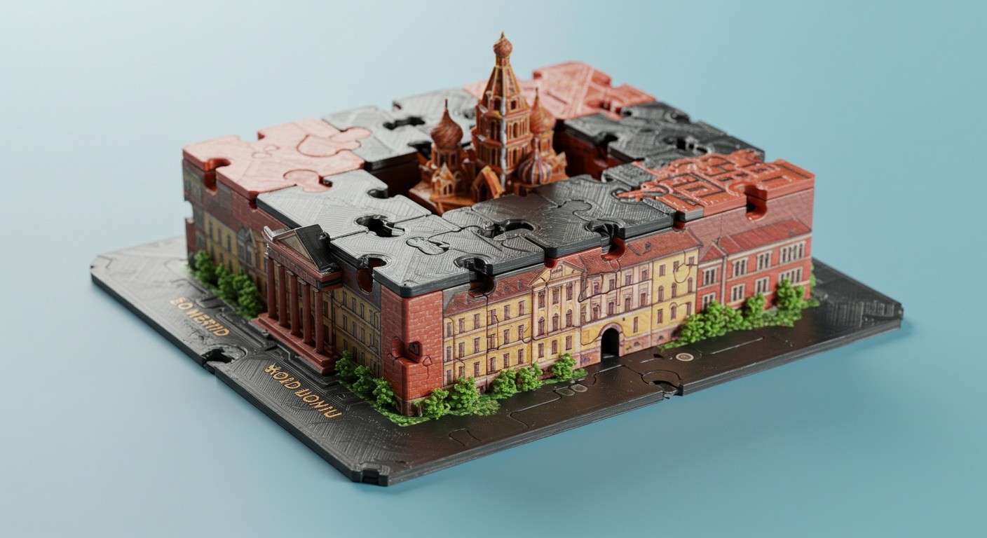 3D-головоломка из пластика, напечатанная на 3D-принтере