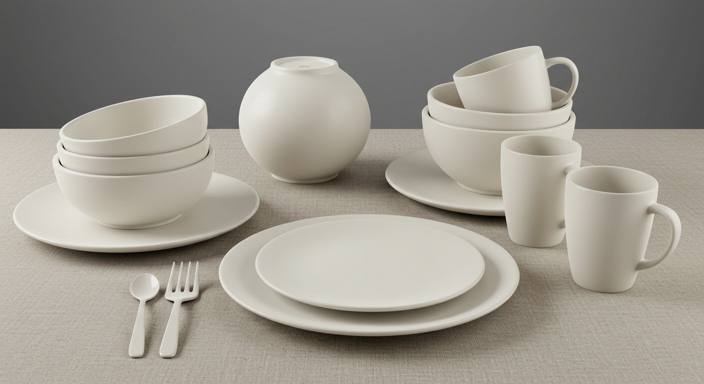 Напечатанные обеденные приборы