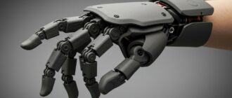 (реалистичная фотография) (Не используй текст и буквы на изображении) : 3d печать, Напечатанные роботизированные руки