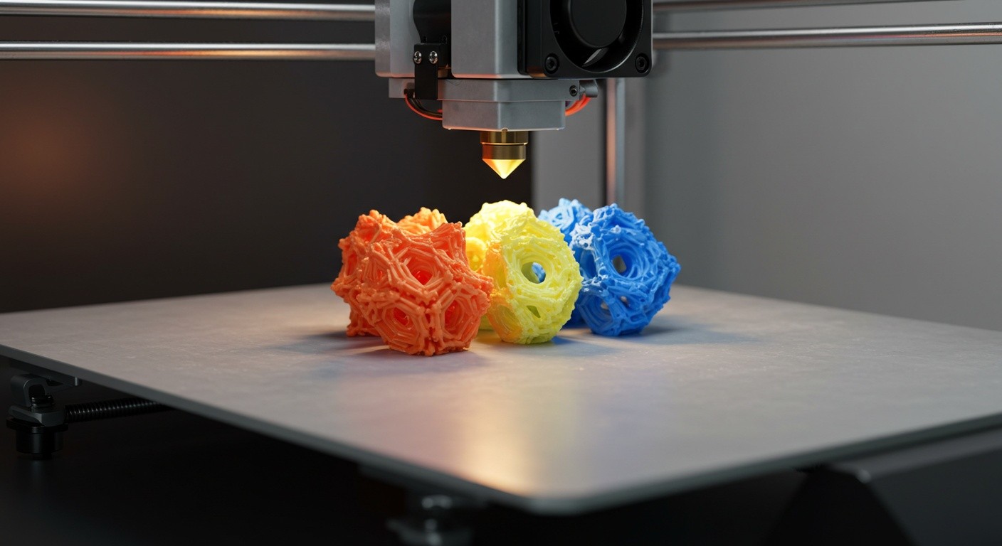 Пример гибридной 3D-печати с использованием нескольких материалов Гибридная 3D-печать разных материалов