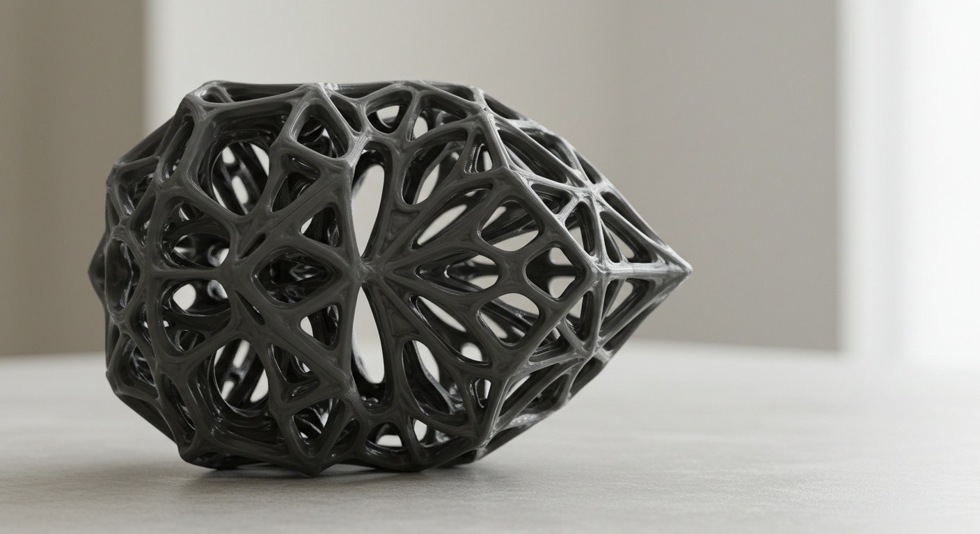 Тонкостенная деталь после послойной печати