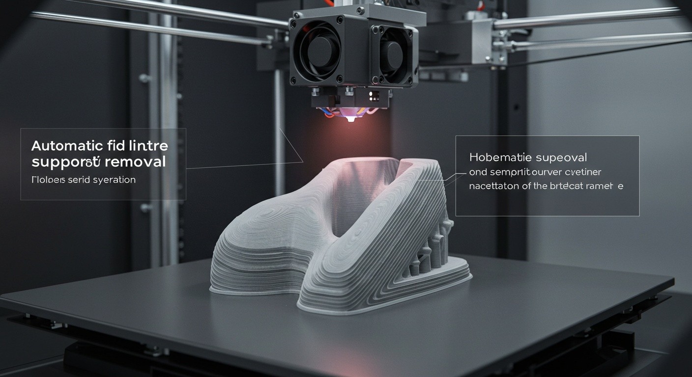 Автоматическое удаление поддержек при послойной печати